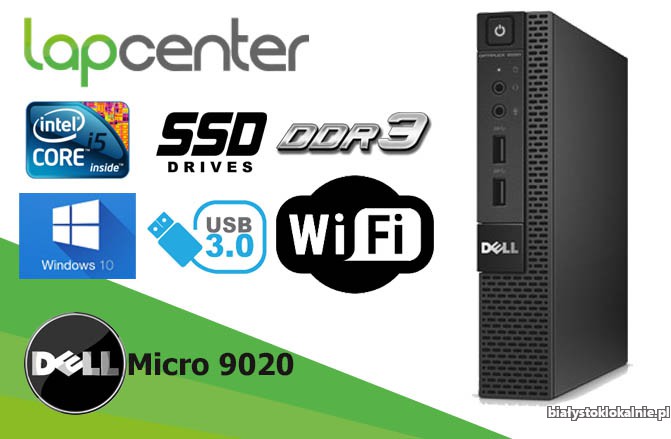 Micro DELL Optiplex 9020 MSFF i5-4590T 8GB 128GB SSD - LapCenter.pl