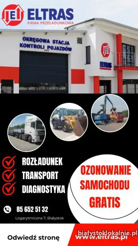 TRANSPORT ROZŁADUNEK WYNAJEM POJAZDÓW SERWIS HYDRAULIKI SIŁOWEJ ELTRAS