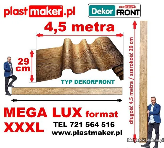 NOWOŚĆ Elastyczna deska dekoracyjna DekorFront MEGA lux