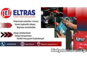 USŁUGI TRANSPORTOWE WYNAJEM ROZŁADUNEK SERWIS DIAGNOSTYKA POJAZDÓW ELTRAS