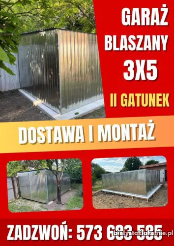 Garaż_blaszany_3x5_II_gatunek_jednospadowy_dostawa_+_montaż.webp